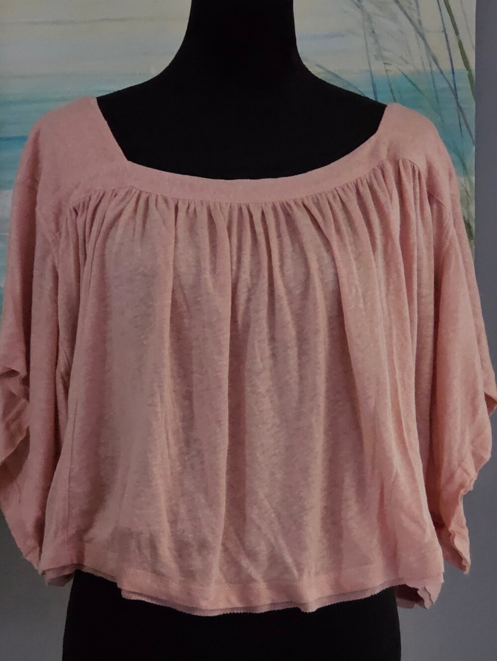 Free People Linen Blend Top